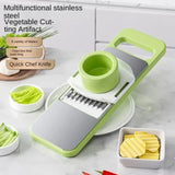 5in1 Vegetable Cutter | Multifunctional Stainless Steel Vegetable Cutter & Slicer | Kitchen Tool - 12 Inch