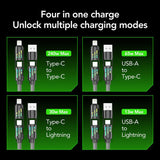 240W 4-in-1 USB C Cable