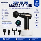 Deep Tissue Massage Gun – 6 Speed Percussion Muscle Massager for Pain Relief & Recovery