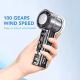 Portable Mini Fan – 5 Speed Rechargeable Cooling Fan